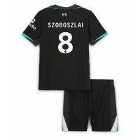 Camisa de Futebol Liverpool Dominik Szoboszlai #8 Equipamento Secundário Infantil 2024-25 Manga Curta (+ Calças curtas)